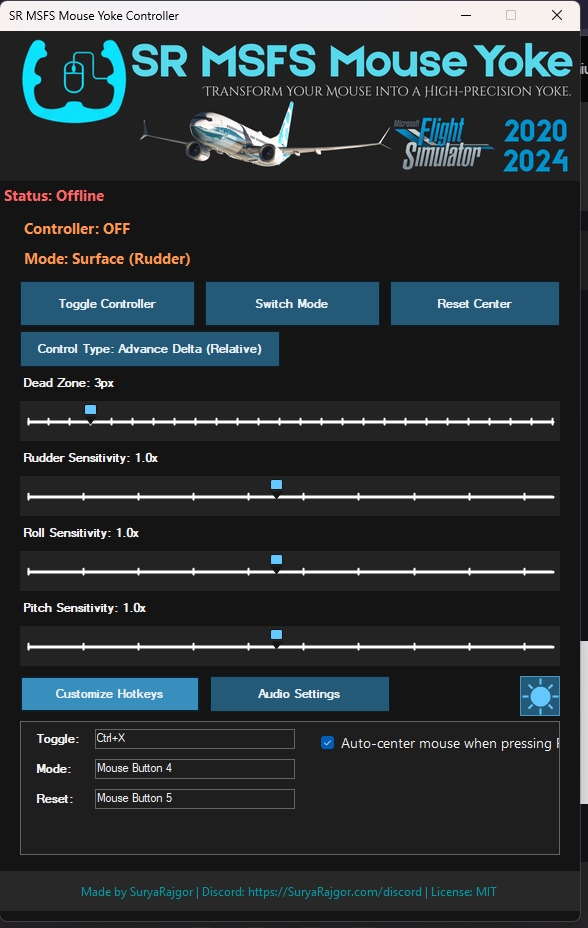 SR MSFS Mouse Yoke (MSFS 2020/2024) screenshot 2