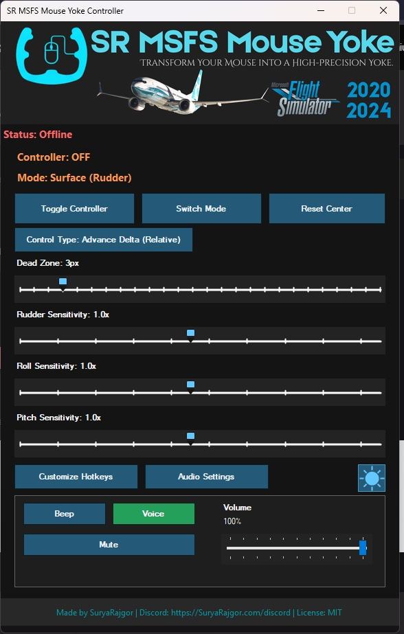 SR MSFS Mouse Yoke (MSFS 2020/2024) screenshot 3
